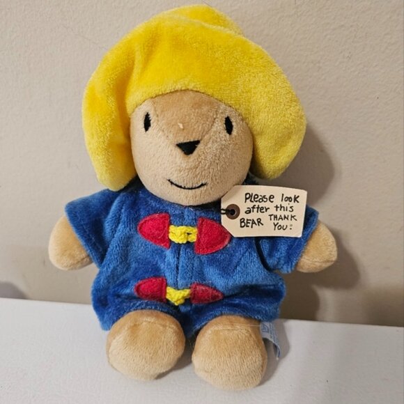 Paddington Bear Vintage 9” Plush Eden Toys My First Paddington Yellow Hat - Picture 1 of 10
